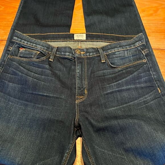 Hudson Tilda mid rise Cigarette Jean dark wash whiskering fading Size 31 - Picture 1 of 14